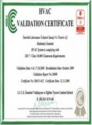 Validation Certificate
